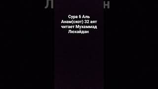 Сура 6 из священного Корана Аль Анам(скот) 32 аят