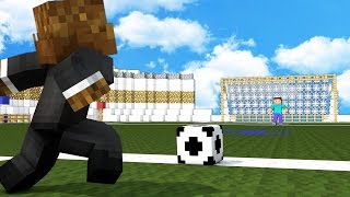 FOOTBALL IN MINECRAFT MOD - 2vs2 Soccer Match