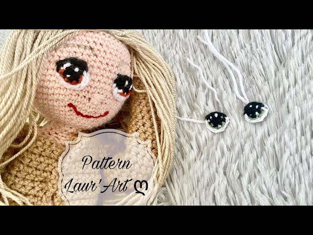 PATRON AU CROCHET Yeux pour jouets amigurumi beaux yeux au crochet pour  poupée et jouet pdf en anglais tuto -  France