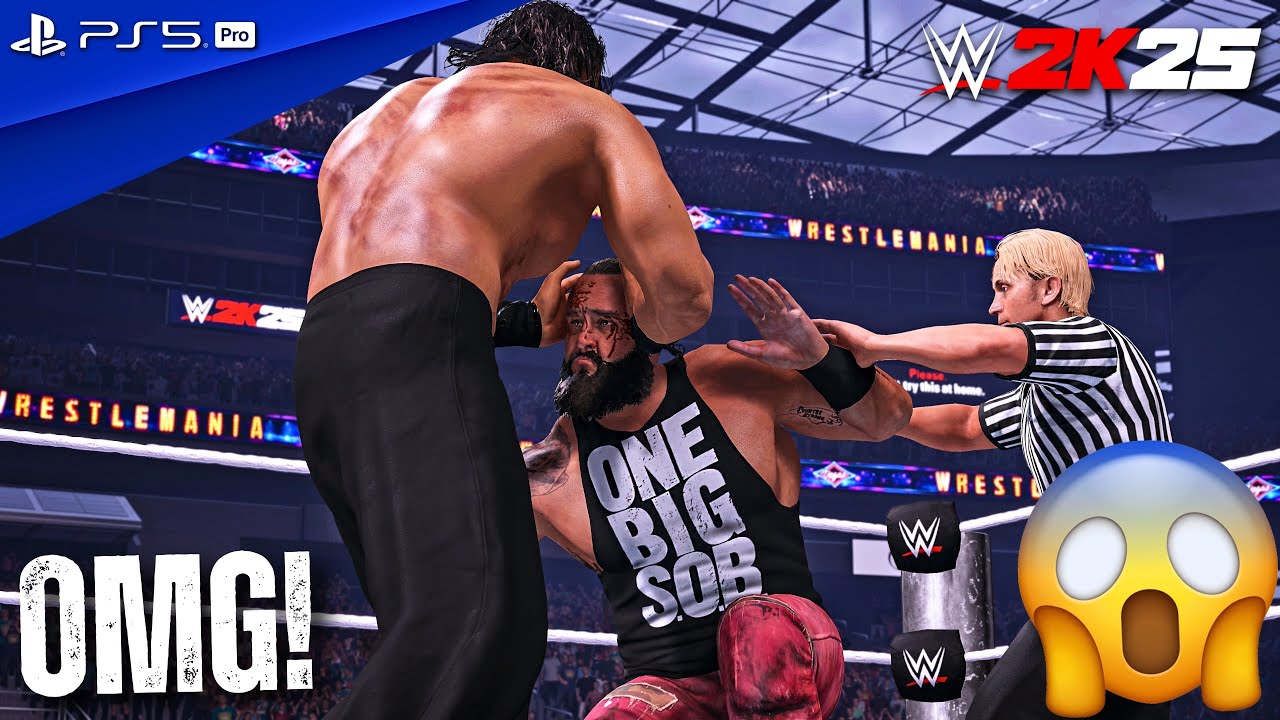 WWE 2K25 - Braun Strowman vs. The Great Khali - Full Match at WrestleMania 41 | PS5 Pro [4K60]