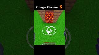 Villager Elevator... 😱 #minecraft #shorts