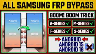 How to Unlock Samsung FRP Android 15/16 Without PC | All Series | New Method 2026 |New Update