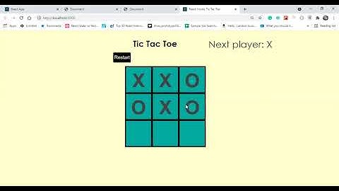 React Hooks Tic tac Toe