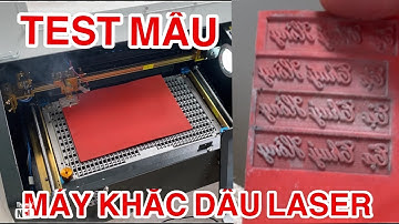 Test Máy Khắc Dấu Cao Su Mini Laser, Trực tiếp Bàn Giao Về Thái Nguyên