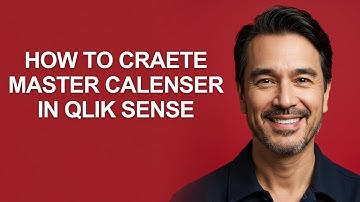 How to Craete Master Calenser In Qlik Sense - KevinHowTo