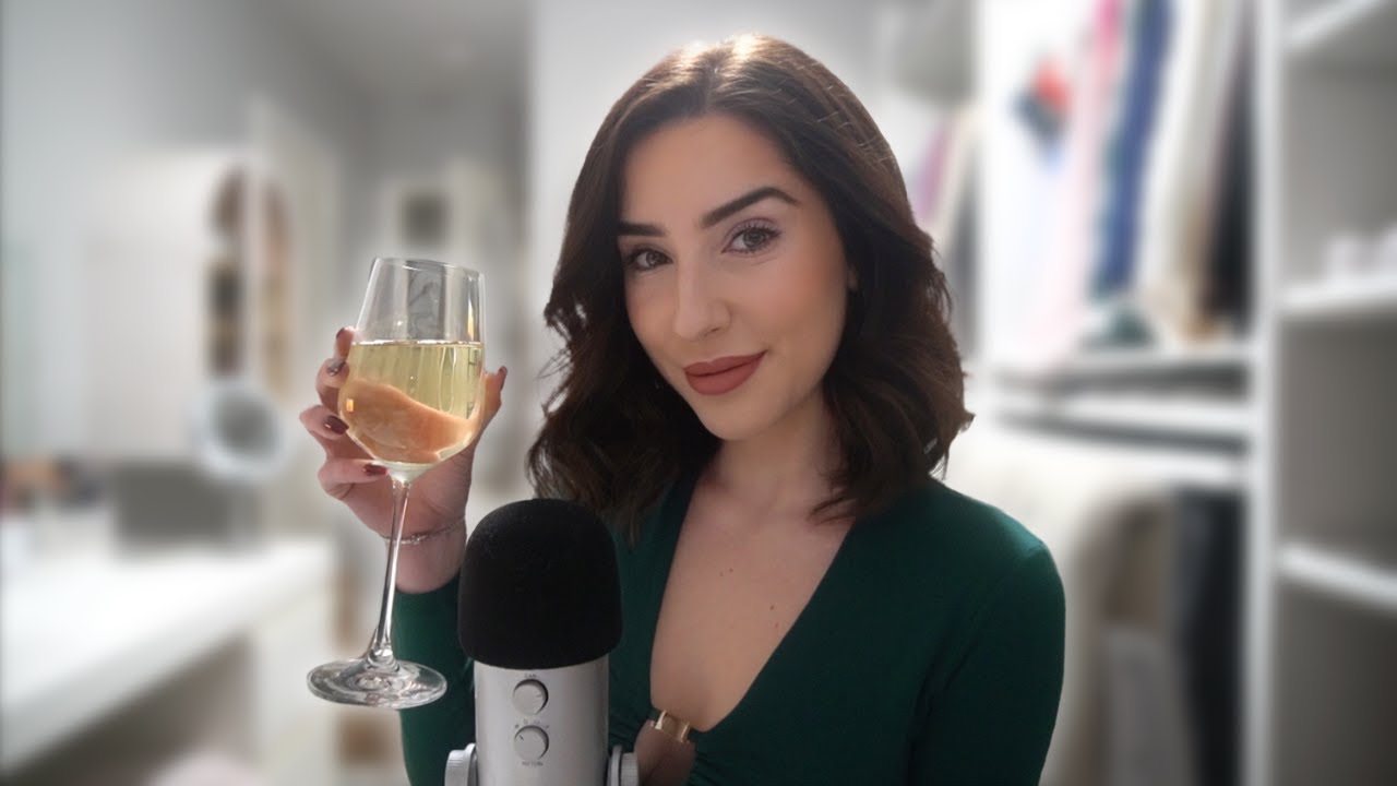 ASMR | My Holiday Traditions Ramble & Wine