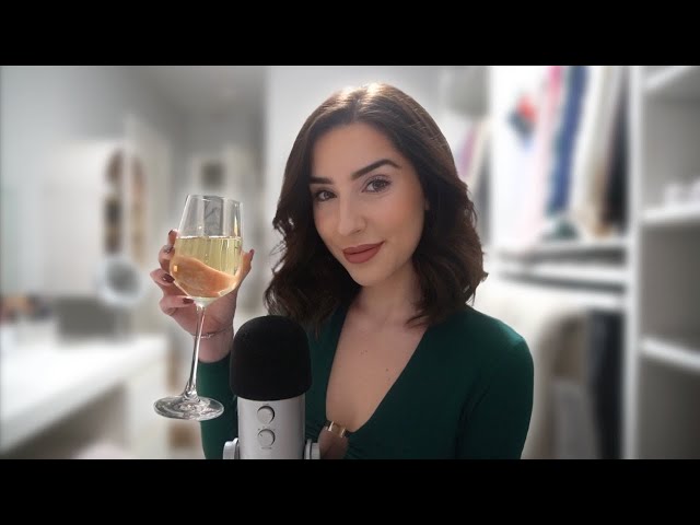 ASMR | My Holiday Traditions Ramble & Wine