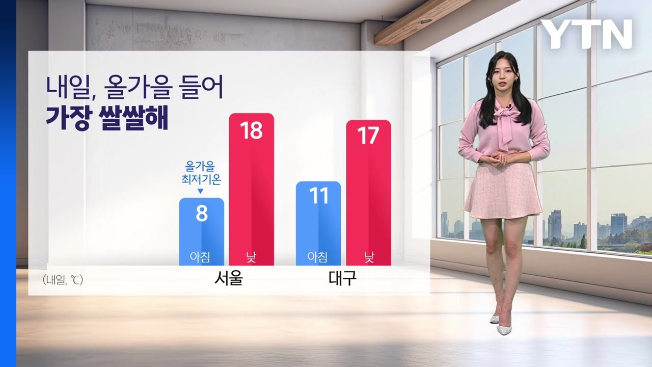 [날씨] 내일 올가을 최저기온 기록...대체로  맑은 하늘 / YTN