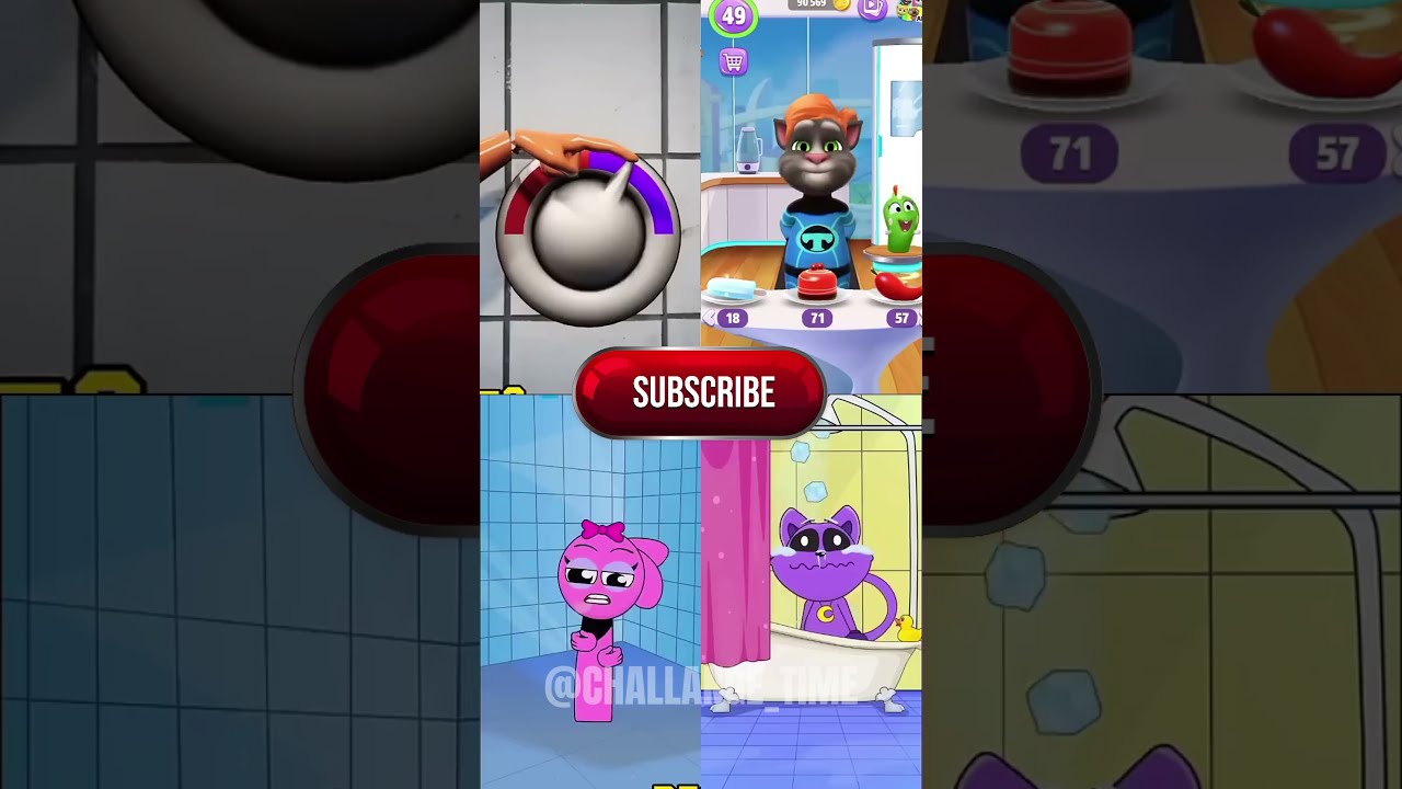 Talking Tom Sprunki Poppy CHALLANGE TIME 9 Smillingcritters Meme Funny Animation