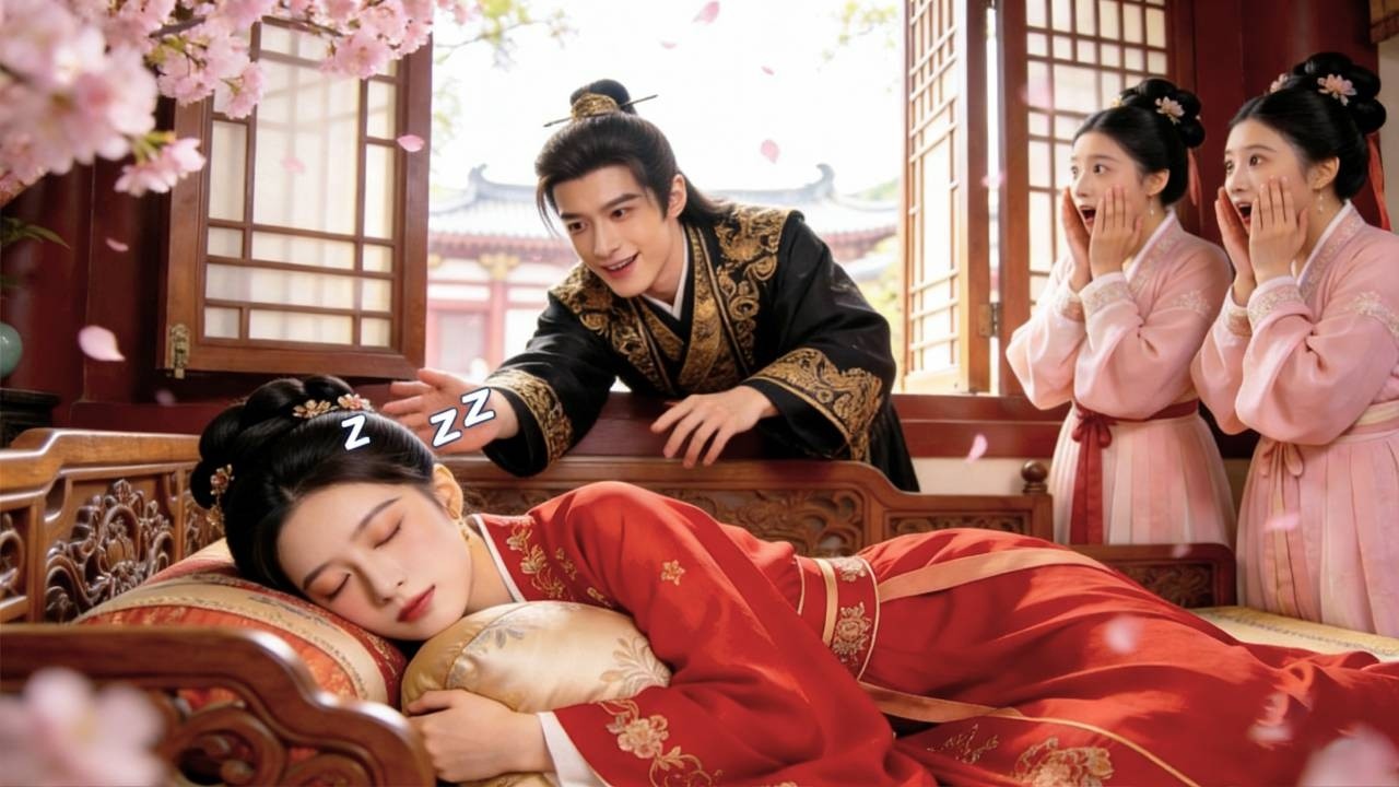 The prince ignored the crowd of admirers—only the girl who slept through it all awakened his love. 👑