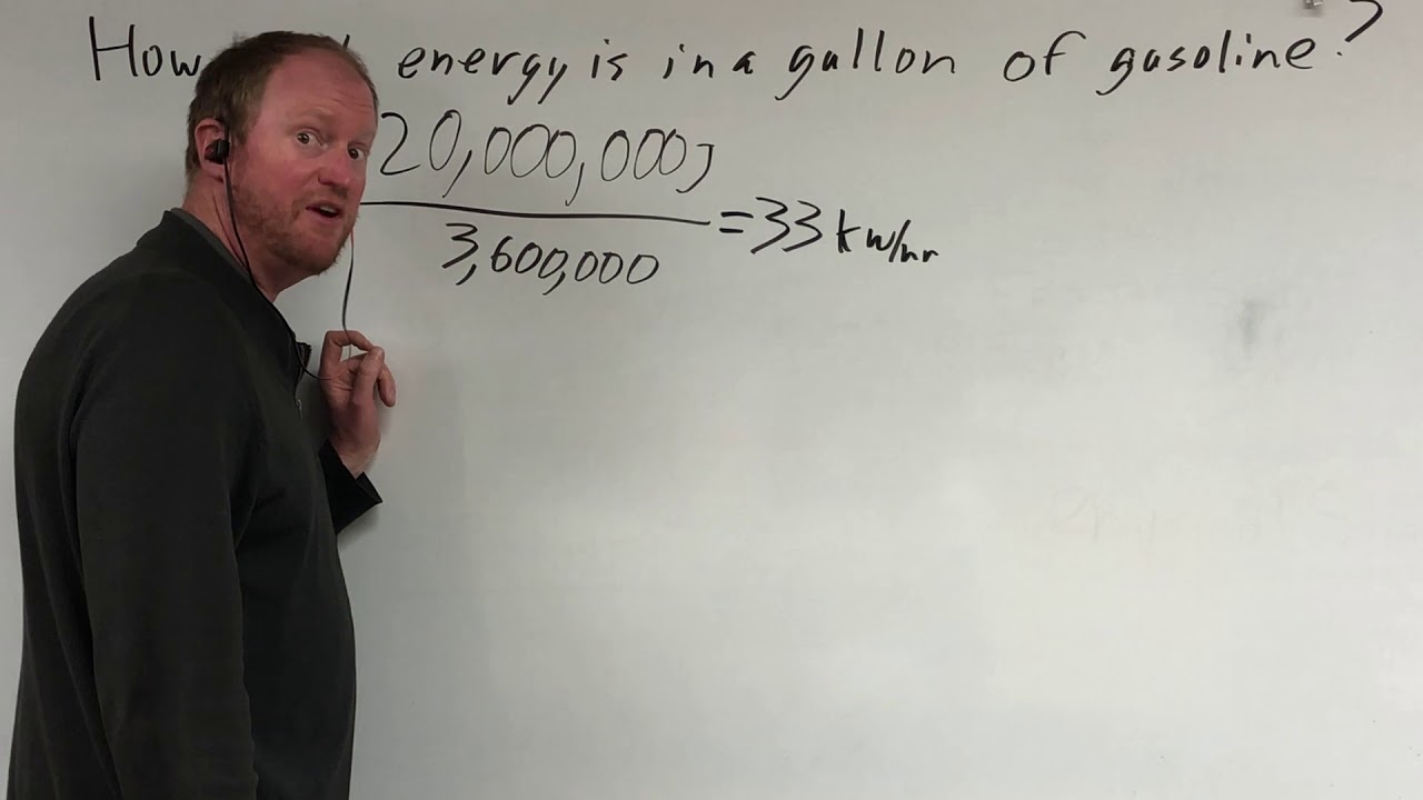 How much energy is in a gallon of gas?