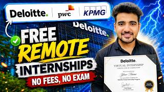 Deloitte (FREE) Virtual Internships 2026 | No Fees, No Exam | Free Certificate | Anyone can apply
