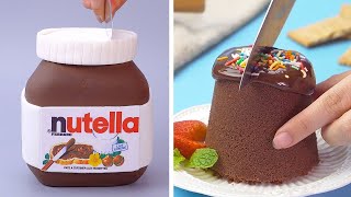 NUTELLA Chocolate Cakes Are Very Creative And Tasty | So Yummy Chocolate Cake Hacks | Tasty Plus
