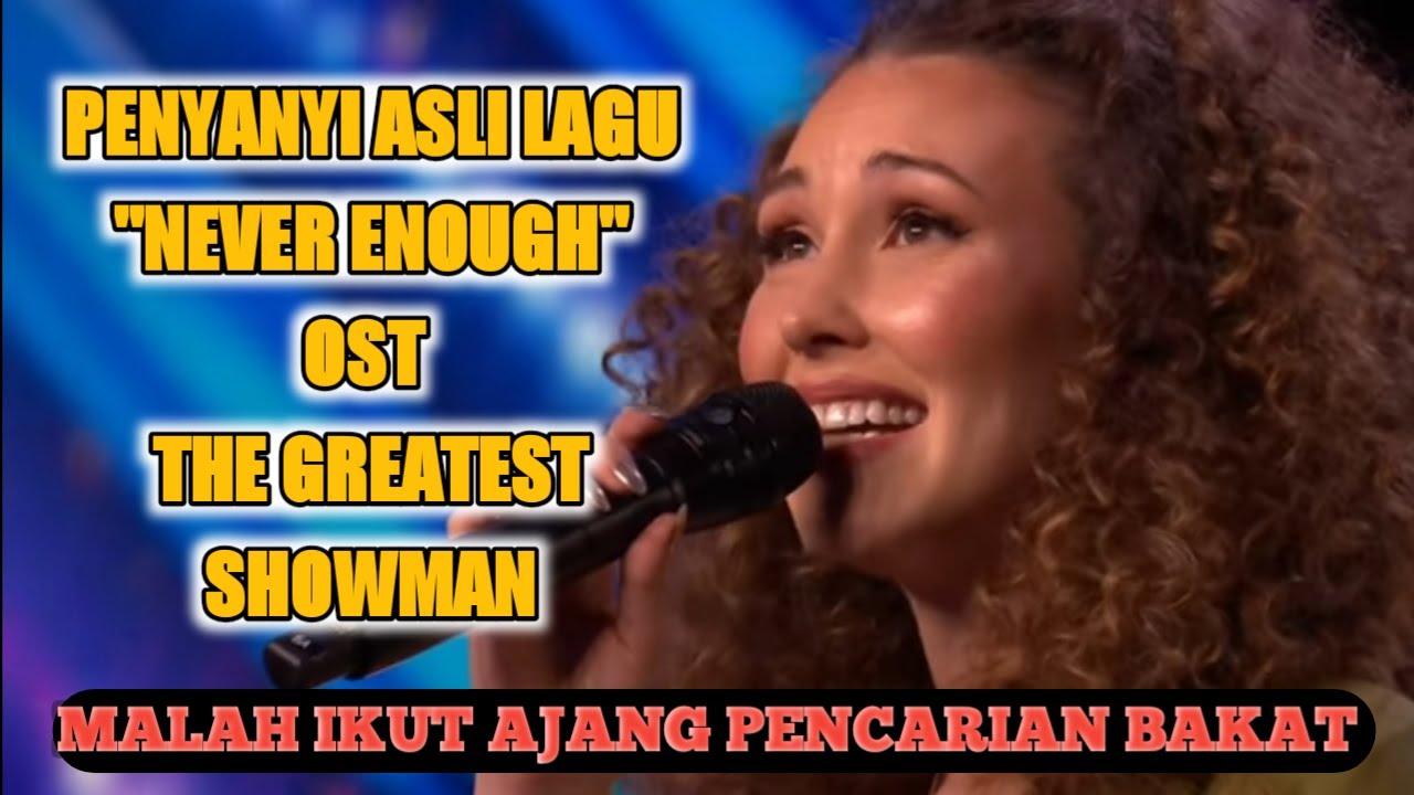 LOREN ALLRED PENYANYI ASLI LAGU NEVER ENOUGH 🤩|| IKUT PENCARIAN BAKAT😂