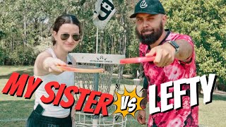 Can I Beat a Beginner Playing Lefty?? | Disc Golf Beginner Challenge