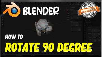 Blender How To Rotate 90 Degree