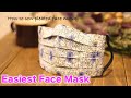 Quick and Easy Pleated Face Mask Tutorial - DIY Fabric Mask