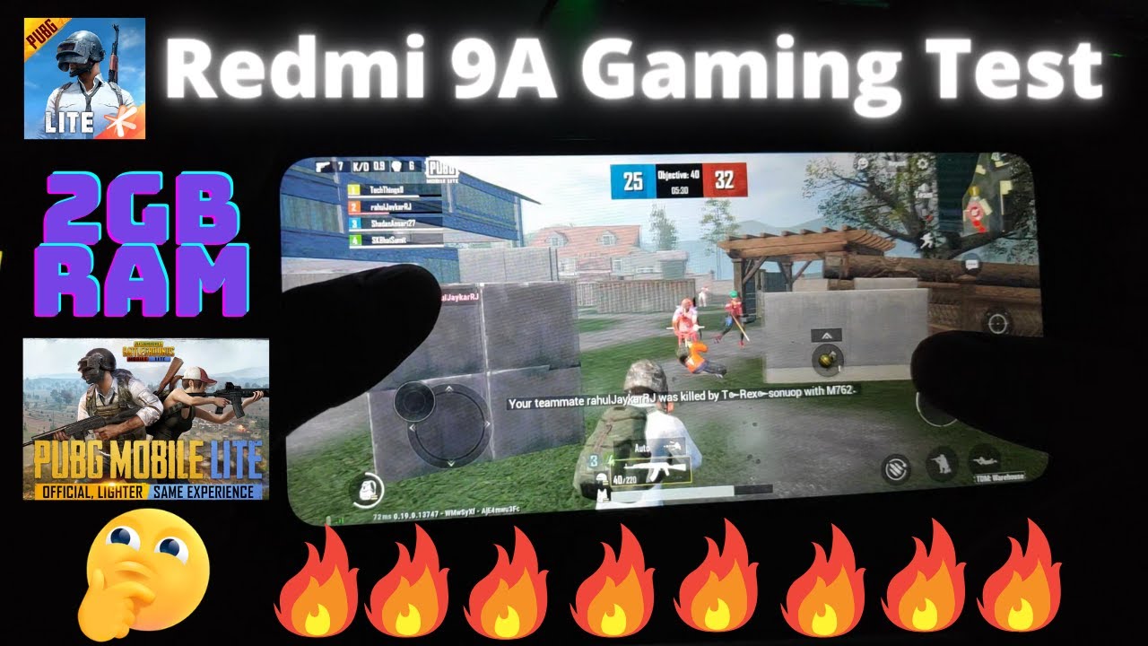 😱Redmi 9A PUBG Lite Gaming Test | MIUI 12 | Gyroscope Test | HD Graphic | Helio G25 | 2GB RAM |TDM