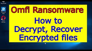 omfl virus (ransomware). how to decrypt .omfl files. omfl file recovery guide.