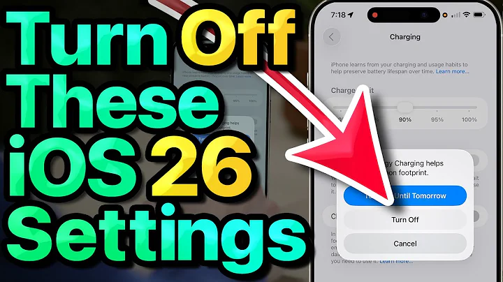 iOS 26 Settings You NEED To Turn Off NOW! [IMPORTANT]