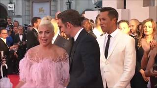 Lady Gaga &amp; Bradley Cooper: From an awkward moment to a cute moment (A Star Is Born)