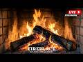 Rustic Fireplace with Crackling Logs in a Cozy Ambience to Help You Sleep Calmly All Night