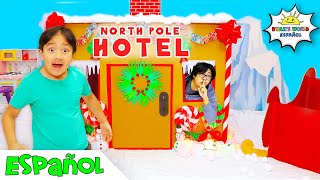 Ryan se hospeda en el Playhouse del Hotel Polo Norte de Santa