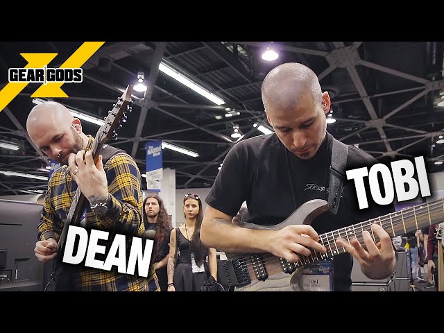 Dean u0026 Tobi of ARCHSPIRE Perform At NAMM 2020 | GEAR GODS class=