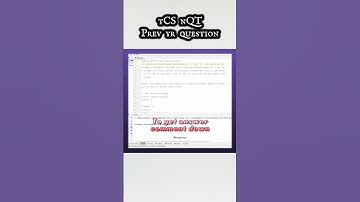 Can You Solve ?? Tcs NQT coding Questions | Answer in description | Tekno UF #shorts