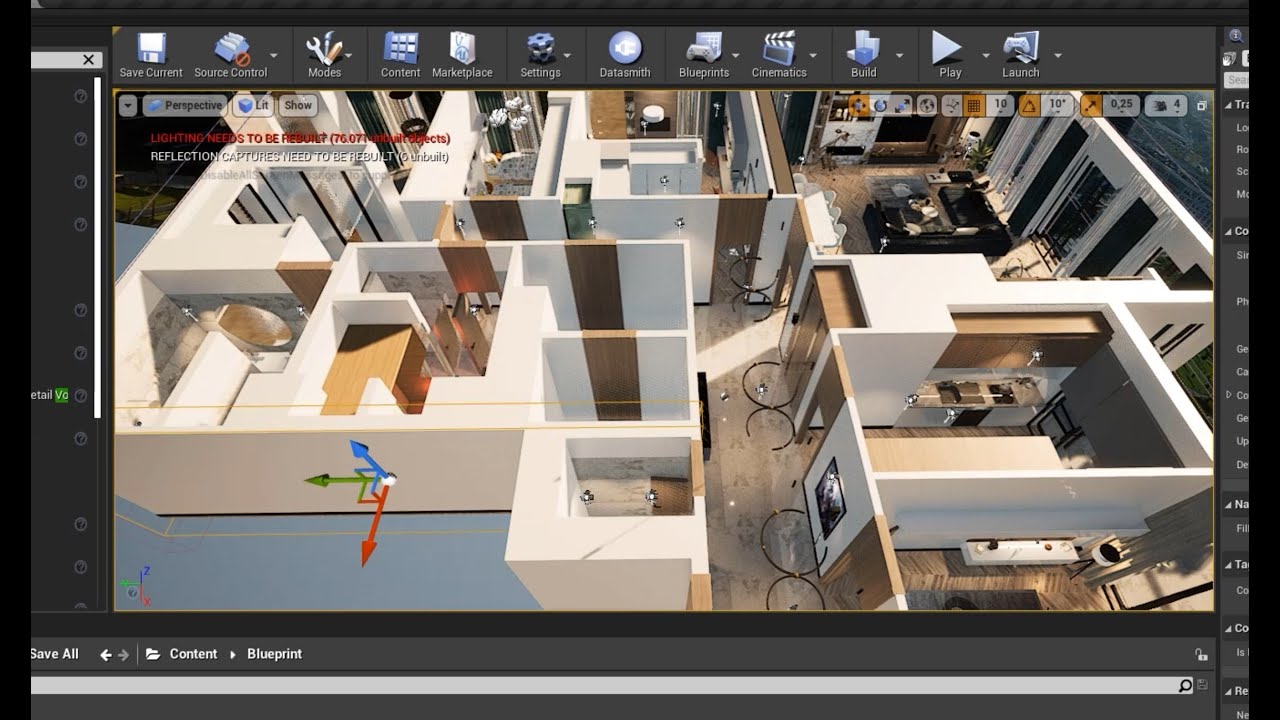 Unreal Engine 4 - İç Mekan Time lapse