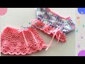 COMO FAZER SAIA DE CROCHE PARA BEBÊ passo a passo #saiadecroche #crochetfalda