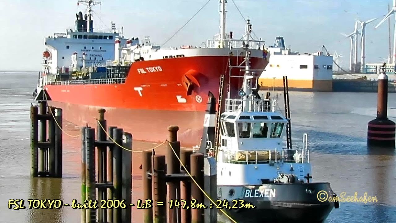 chem tanker FSL TOKYO 9VBR4 IMO 9349643 Emden seaship merchant vessel ...