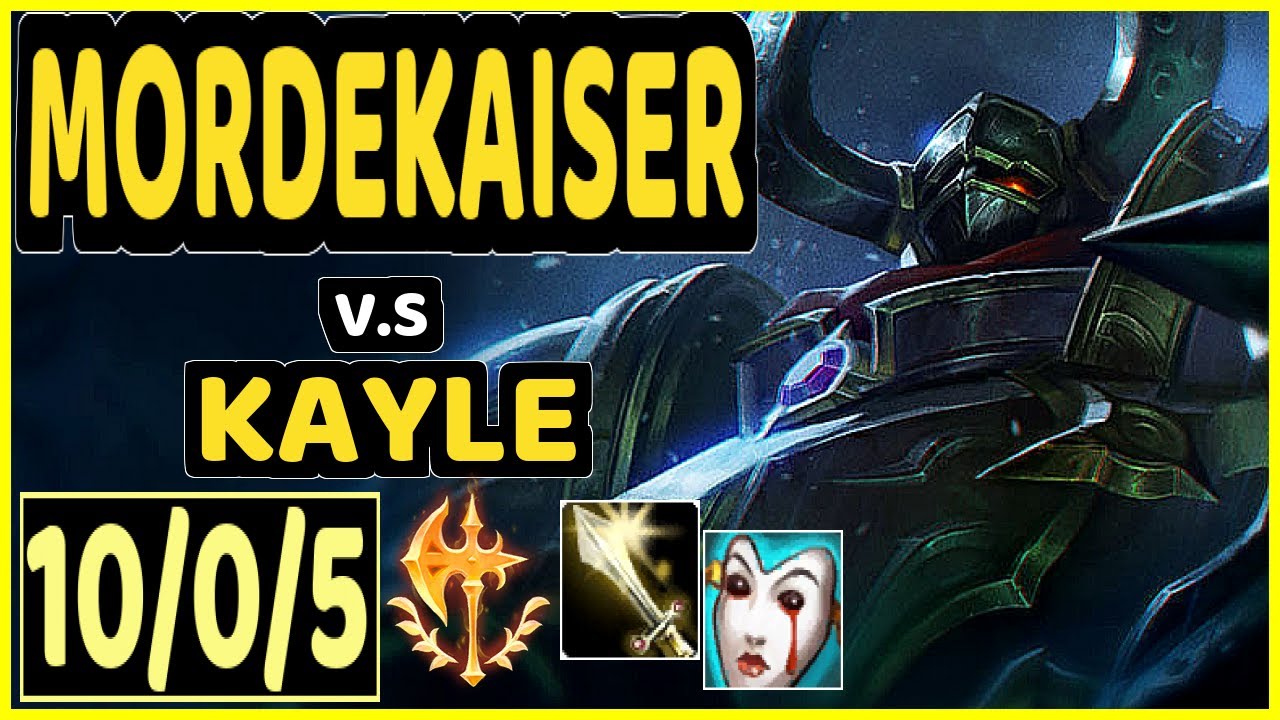 ALPHARI (MORDEKAISER) vs KAYLE - 10/0/5 KDA TOP CHALLENGER GAMEPLAY - EUW