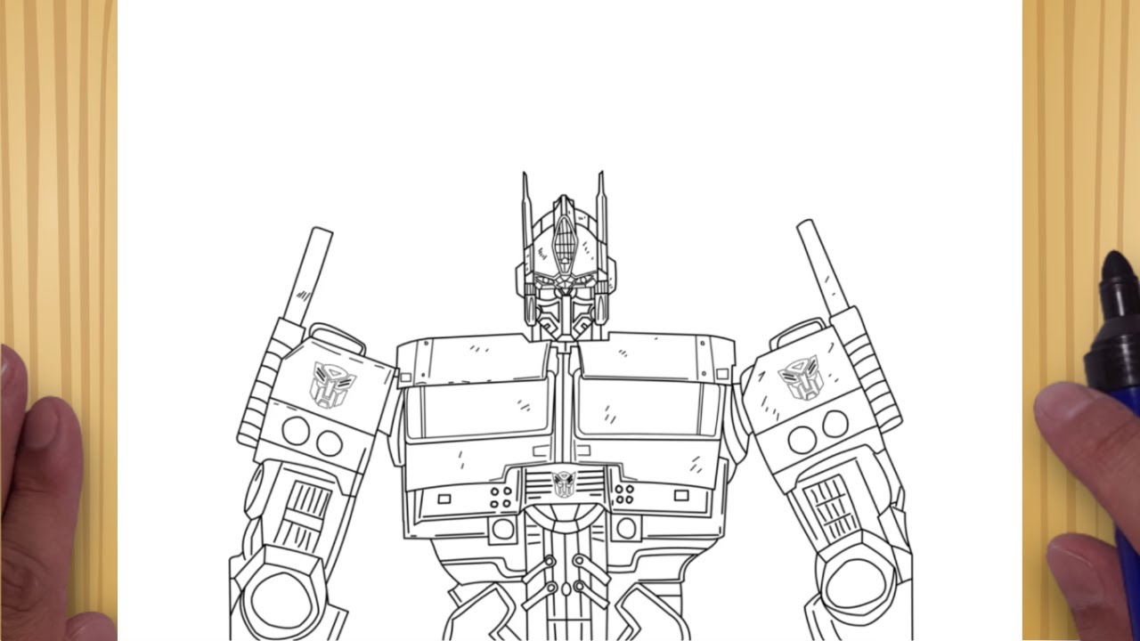 Como desenhar o Optimus Prime passo a passo e fácil #comodesenhar # ...