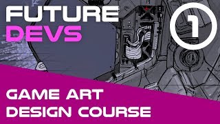 (part 2) Intro to Perspective Drawing. Game art and design screenshot 2