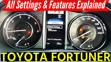 All Settings of Toyota Fortuner & Legender 2025 | Multi Information Display MID Functions & Messages