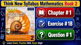 Exercise 1B Question 1 | D2 Ex 1B Q1 | etuotor
