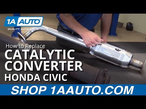 How to Replace Install Catalytic Converter 01-05 Honda Civic