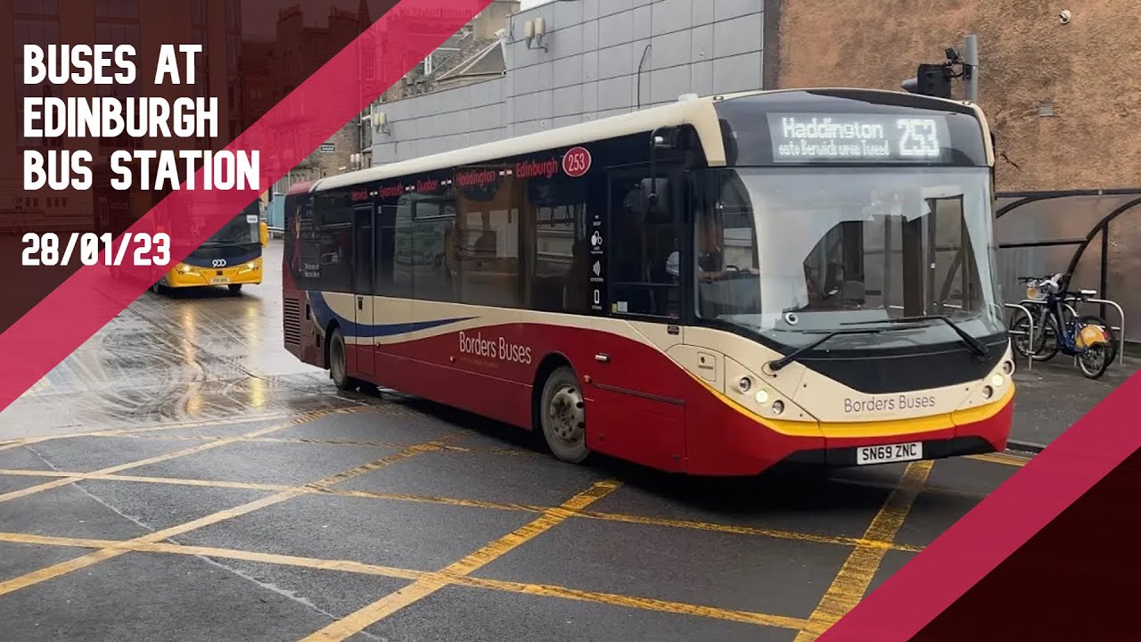 Buses at Edinburgh Bus Station 28/01/23 YouTube