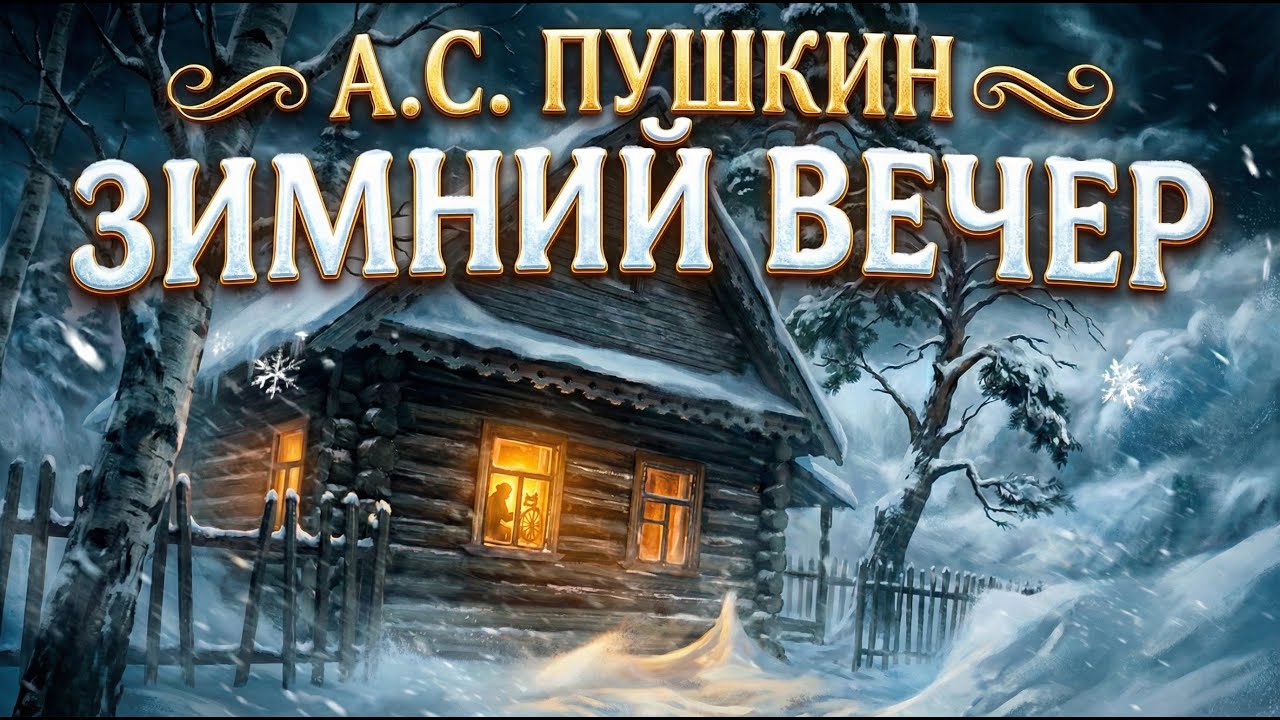 Пушкин — ЗИМНИЙ ВЕЧЕР (Буря мглою небо кроет) 🕯️ Атмосферное чтение