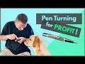 How to Make a Pen for Profit || Pen Turning for Beginners