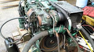 Used Volvo Penta TAMD61L 318hp Marine Diesel Engine Test Run