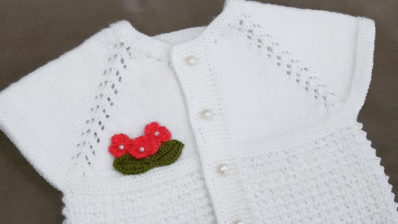 İkili Ajurlar Bebek Yeleği Roba Yapılışı / Fare Dişi Desen