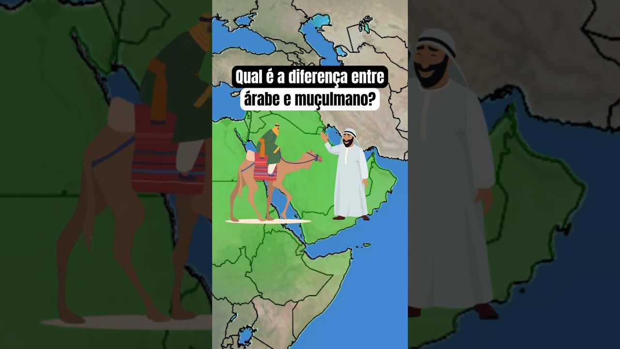 Qual é a diferença entre árabe e muçulmano? #geografia #arabe #muculmano