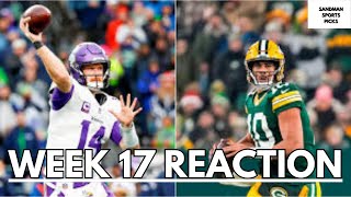 NFL Week 17 Reaction 🏈 Darnold, Saquon and Daniels lead teams to big wins | S&S Pigskin Picks