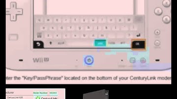 Connecting Wii U to your wireless modem.