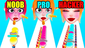 NOOB vs PRO vs HACKER in MakeupKit Runner