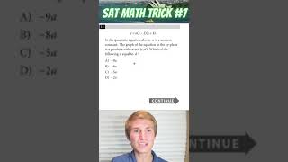 SAT Math Trick #7 By 2X Perfect Math Scorer! #shorts