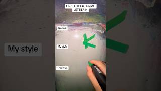 Graffiti tutorial letter K #tutorial #graffiti