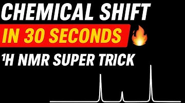 “Chemical Shift in 30 Seconds 🔥 | 1H NMR Super Trick”